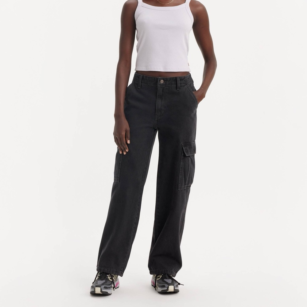 Levi's Women's Black Wide Leg Jeans